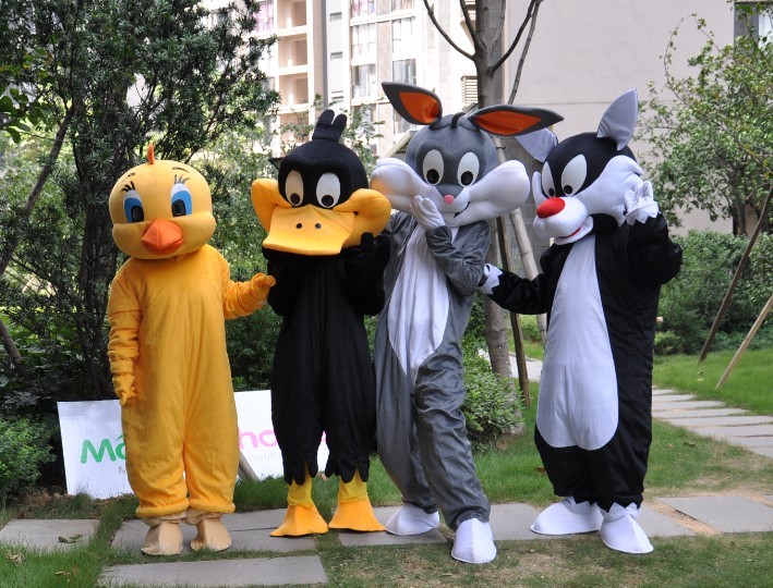 Sylvester-And-Tweety-Mascot-Costume